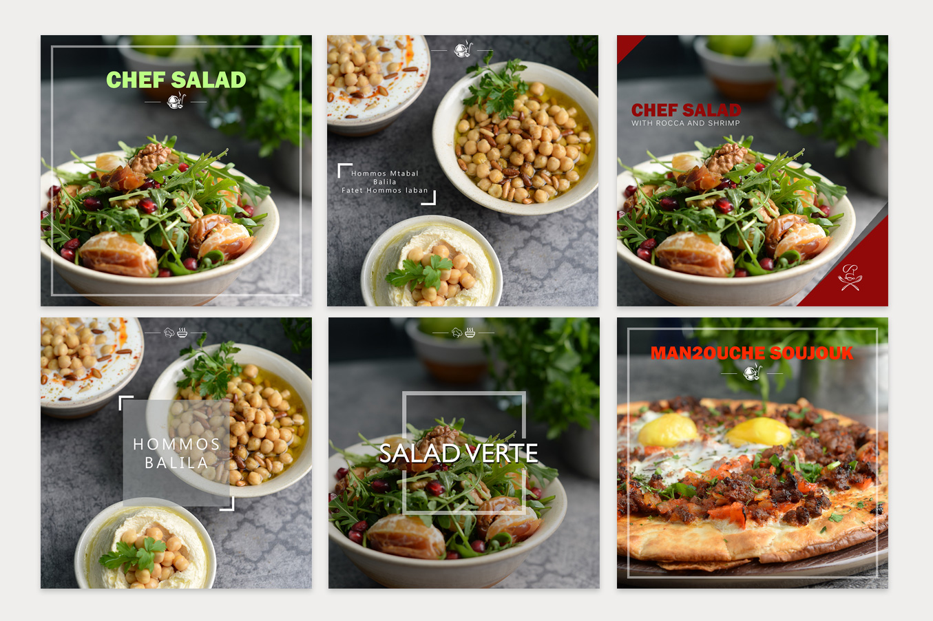 Restaurant templates